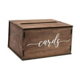 thumbnail image 3 of Caja de tarjetas de boda Caja de dinero de boda decoraciones rústicas de madera decorativa con organizador de tragamonedas para de la mesa, 3 of 8
