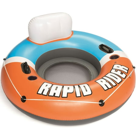 Bestway 43116E CoolerZ Rapid Rider Inflatable Blow Up Pool Chair Tube, (Best Way To Dip)
