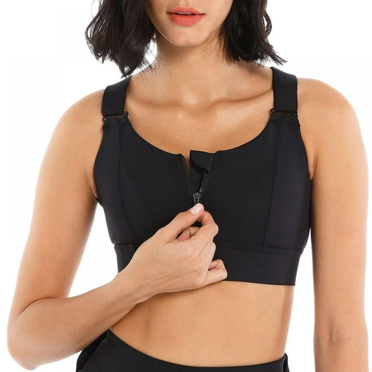 Shockproof Plus Size Womens Front Zip Bra Online And Crop Top With Front  Zipper For Yoga, Gym, Fitness, And Athletic Activities Brassiere X0822 X  0823 From Vip_official_001, $22.28