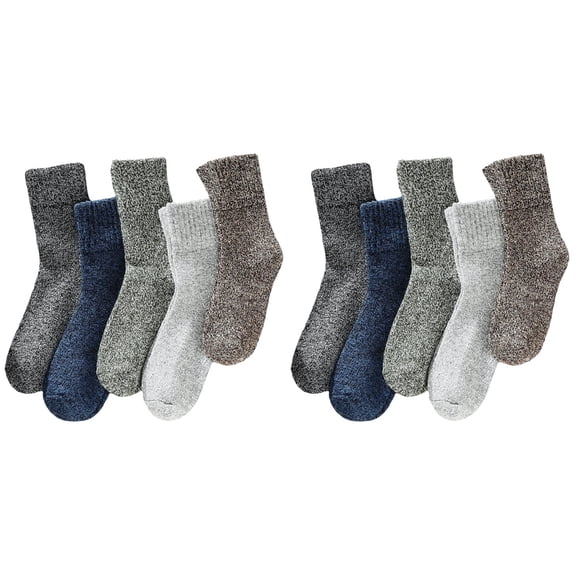 10 Pairs Thermal Stockings Boot Socks High Ankle Socks Outdoor Socks Thick Socks Warm Socks for Winter Man