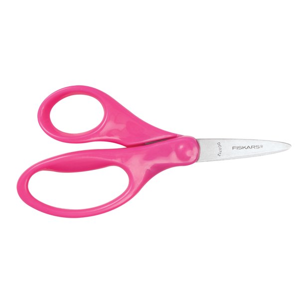 Fiskars 1943001029 5" Kids Scissors Pointed Tip (Pink)