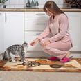 thumbnail image 4 of 2 Pieces Of Kitchen Rugs and Mats Non Skid Washable Fall (118) Kitchen Mat,Floor Cushion Waterproof Rug,Rubber Backed Area Rugs for Laundry 47*17+30*17, 4 of 7