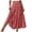 Red, variant on felwors Floral Print Tiered Maxi Skirt – Women’s Summer Boho Skirt (Yellow, M)