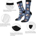 thumbnail image 5 of Colorful Unisex Novelty Pattern Crew Socks Calf Length Athletic Socks for Men Women, 5 of 8