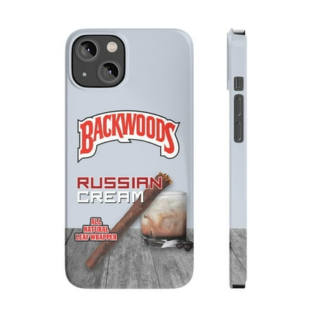 iPhone Slim Case Backwoods Russian Cream White Black Woods Vanilla Flavor - iPhone 14