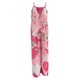 thumbnail image 4 of Mono sin mangas para mujer VISgogo con estampado floral, versión de pierna ancha, tirantes finos, ropa de verano VISgogo  moda, 4 of 5