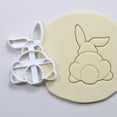 thumbnail image 1 of Juego de sellos de conejo de dibujos animados de plástico blanco, abrasivos para estampar sellos, moldes para sellos de Pascua, 1 of 6