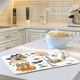 thumbnail image 6 of SKYSONIC Microfiber Dish Drying Mat Absorbent Dish Draining Mat Large Size 18 x 24 Dishes Drainer Mat for Countertop Dish Drying Pads XXL Size Halloween Set With Pug Dogs In Pumpkin, 6 of 7