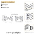 thumbnail image 2 of Fasjewly 925 Sterling Silver Bow Earrings Studs,Cute Dainty Bow Earrings for Women, 2 of 8