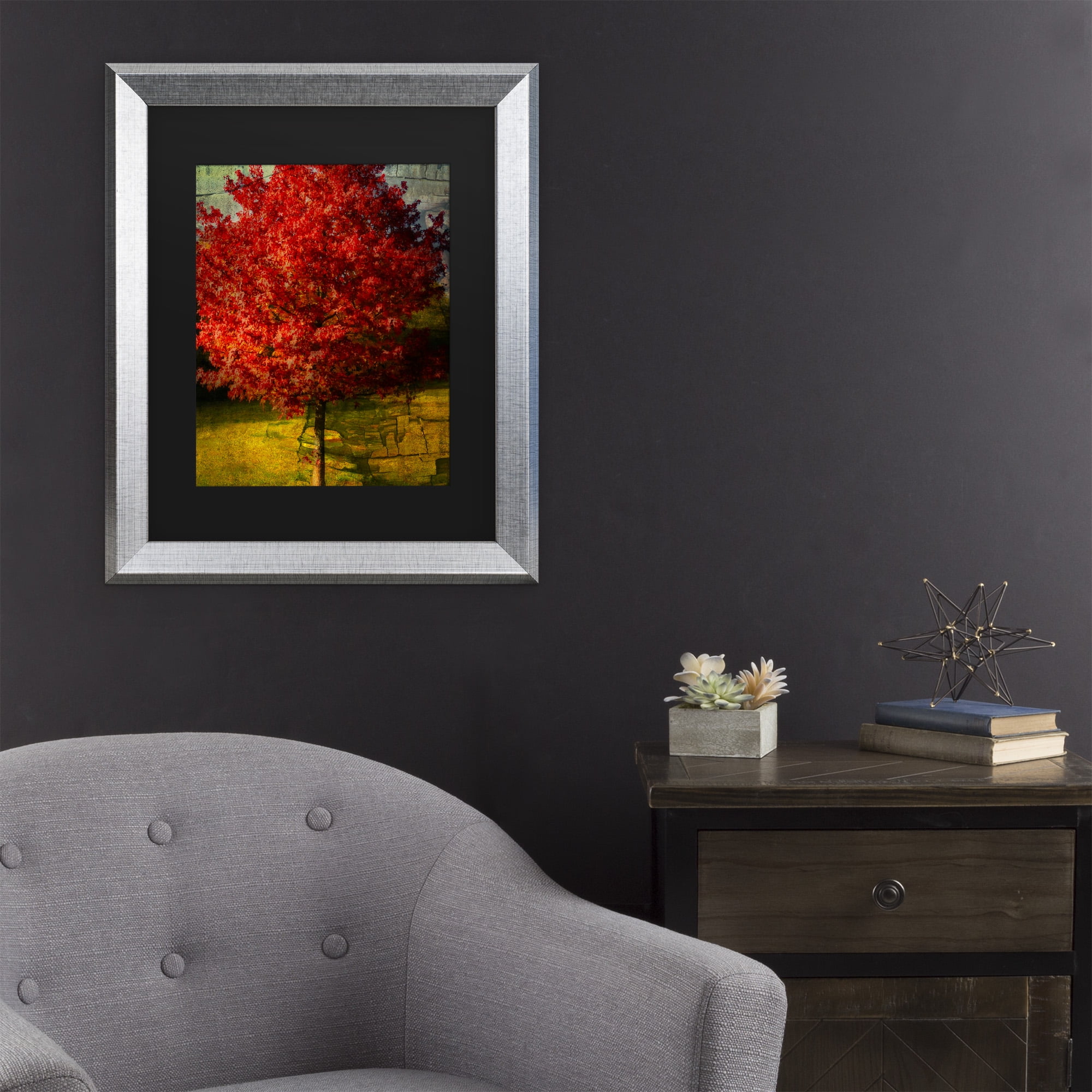 Trademark Fine Art 'Autumn Red' Canvas Art by Philippe Sainte-Laudy