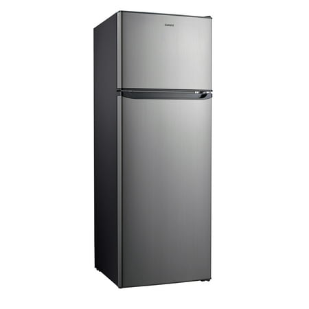 Galanz 12 Cu Ft Top Freezer Refrigerator, Frost Free, Stainless Look
