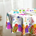 thumbnail image 2 of Happy Birthday Tablecloth Round 60 inch Birthday Table Cloth Colorful Balloon Tablecloths for Picnic Dinner Decor Gifts for Woman Girl Boy, 2 of 8