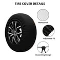 thumbnail image 2 of Sikiie Antique Map Adventure Scene PVC Leather Spare Tire Wheel Cover Spare Tire Cover, for Car Truck SUV Camper Trailer Universal Fit(14-17in)-16 inch, 2 of 6