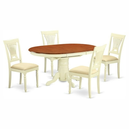 microfiber pedestal avon plainville oval chairs seat dining piece east furniture west table