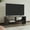 Dark Walnut, variant on 47" Wide Tv Stand . Two Shelves For Accessories. Fits 60 - 69 Inch Tvs. Modern Black . Elegant Look With Shelves. Accommodates Compact