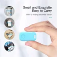 thumbnail image 4 of Mini Tracker GPS Sans Fil Anti-Perte Clé Alarme Sac Enfant Portefeuille Localisateur Application Enregistreur GPS Smart Tag Compatible Bluetooth pour iPhone (Bleu Ciel), 4 of 7