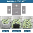 thumbnail image 6 of Kuiaobaty Floral Pattern Recliner Couch Cover with Side Pocket Breathable Reclining Sofa Slipcover Washable Reclining Slipcover Nonslip Recliner Chair Cover for Pets Kids, 6 of 8