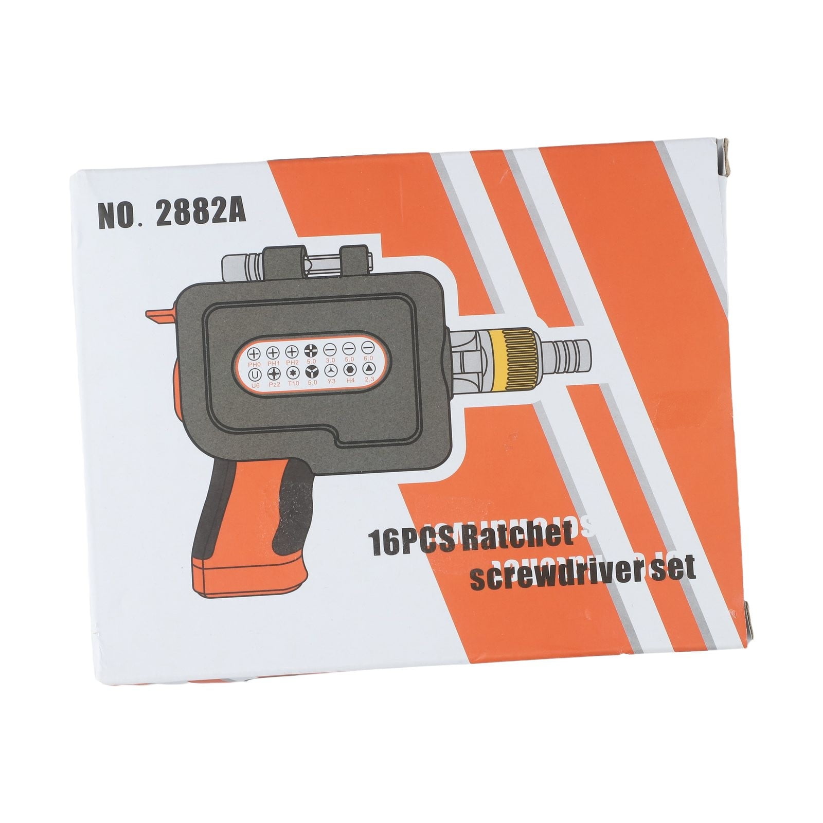 16 In1 1/4 Upgraded Ratchet Screwdriver Set with Screwdriver Bit and Bit Holder Grey