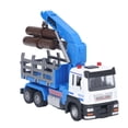 thumbnail image 4 of Log Tractor Model, 1:32 Logging Truck Toy Vivid Design  For Kids Blue, 4 of 8