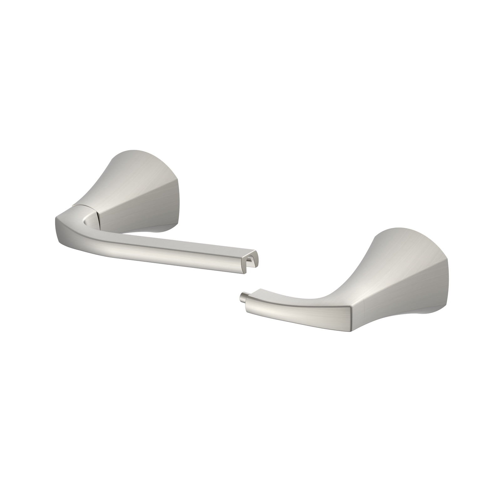 Better Homes & Gardens Simple Flare Style Wall Mount Toilet Paper Holder in Satin Nickel Finish