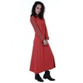 thumbnail image 3 of Moomaya Womens Long Sleeve Pullover Hoodie Maxi Dress Pockets Casual Long Dresses, 3 of 7