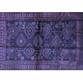 thumbnail image 1 of Ahgly Company Machine Washable Indoor Rectangle Persian Blue Traditional Area Rugs, 8' x 12', 1 of 4
