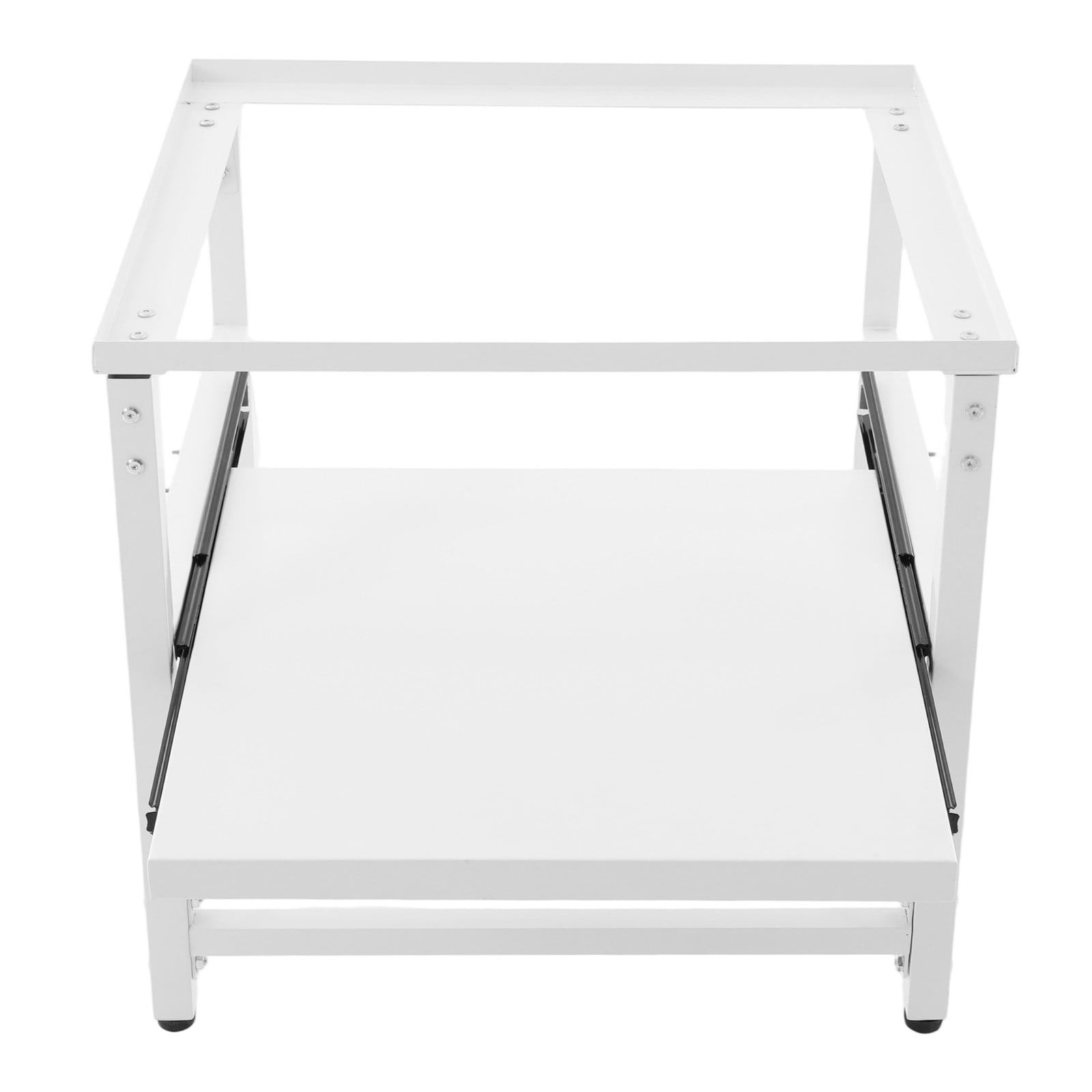 Modern Washing Machine Base Dryer Stand, Washing Machine Base with Shelf White