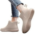 thumbnail image 5 of KANG Women's Rain BOOTS Fashionable Low Cut Rubber Boots Non Outdoor Work Shoes All Season Comfortable Casual Wear Lightweight Portable Garden Shoes, 5 of 9