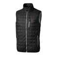 thumbnail image 2 of Men's Cutter & Buck  Black Indianapolis Indians Rainier PrimaLoft Big & Tall Eco Insulated Full-Zip Puffer Vest, 2 of 3