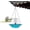 Blue, variant on Bird Bath Solar Fountain Hangable for Garden Patio