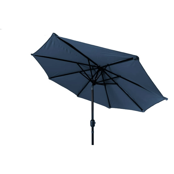 Trademark Innovations 10 Tilt Crank Market Patio Umbrella Blue Walmart Com Walmart Com