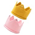 thumbnail image 4 of 2 mini gorros de corona para bebé niña, de punto, para fiesta de cumpleaños, ligeros, para recién nacidos y niños pequeños, para baby shower, 4 of 8