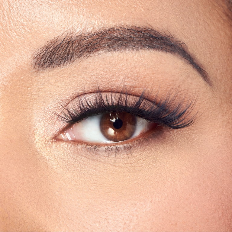 Kiss Lash Couture Matte Black Faux Mink False Eyelashes, Strip
