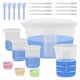 thumbnail image 1 of Tazas Medidoras para Mezclar Resina de Silicona para Suministros de Resina, Recipiente de 600 Ml/20 Oz, Tazas de Silicona Reutilizables Espesadas de 250 y 100 Ml, 1 of 5