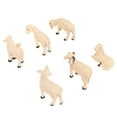 thumbnail image 4 of Mini Sheep Figurine, Strong Durable Hand Painted Miniature Sheep Figurine 6Pcs  For Trees, 4 of 8