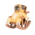 thumbnail image 2 of Estatua de animal con forma de mecedora, pequeña escultura decorativa, colección de figuras en miniatura, adorno de mesa para sala de estar, oficina y Perro marrón, 2 of 9