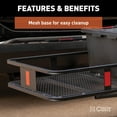 thumbnail image 7 of CURT 18150 60 x 20-Inch Basket Hitch Cargo Carrier, 500 lbs Capacity, Black Steel, 2-In Fixed Shank, 7 of 7