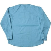 Romanian Military Night Shirt, Long Sleeve Sleep Shirt, Pajamas, Sleepwear, Army Surplus, Made in Romania, Blue, Size Small