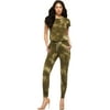 Sofia Jeans by Sofia Vergara Women's Short Sleeve Tie Dye Jumpsuit