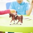 thumbnail image 2 of Plastic Animal Figure Collectible Horse with Rider Figurine Statue Farm Animal Model, 2 of 5
