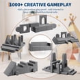 thumbnail image 4 of Sofá Modular de Juego para Niños, Sofá de Juego de Espuma Convertible en 2 para Recámara y Sala de Juegos, Sofá Gris de 2 Asientos para Niños, 4 of 7