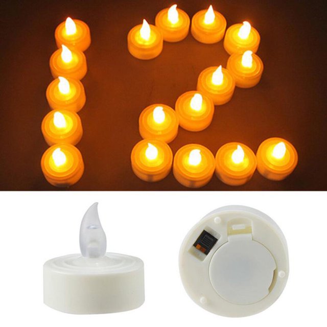 LED Candle Multicolor Lamp Simulation Color color LED candle Flame Tea Light Home Wedding Birthday Christmas Party Decoration