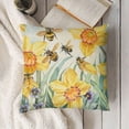 thumbnail image 3 of YINGXI  Spring Throw Pillow Cover,Spring Summer Flower Cushion Case for Sofa Couch 18x18in, 3 of 5