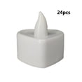 thumbnail image 1 of 24 velas LED para velas, lámpara romántica para boda, fiesta, decoración del hogar (blanco), 1 of 8