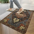 thumbnail image 3 of Boho Vintage Brown Carpet Welcome Door Mat Decorative Doormat Farmhouse Low-Profile Floor Rug Switch Mat for Home Indoor Outdoor Decorations 17 X 30 Inch, 3 of 6
