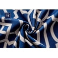 thumbnail image 3 of DriftAway Abigail Geometric Trellis Pattern Window Curtain Valance Rod Pocket 52 Inch by 18 Inch Navy, 3 of 7