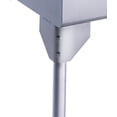 thumbnail image 3 of Whitehaus Pearlhaus Brushed Stainless Steel Small Square, Single Bowl Commerical Freestanding Utility Sink, 3 of 4