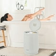 thumbnail image 4 of Costway 21L Large Capacity Towel Warmer with Flip-top Lid Auto Shut off Fragrance Holder Grey, 4 of 11