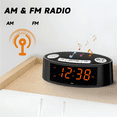 thumbnail image 2 of Radio Reloj Despertador Fm/am Lab.G, Negro Naranja, 2 of 5