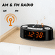 thumbnail image 2 of Radio Reloj Despertador Fm/am Lab.G, Negro Naranja, 2 of 5